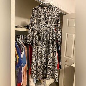 Snake print dainty jewells dress